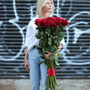 Long-stem Roses - premium red rose same-day delivery Los Angeles