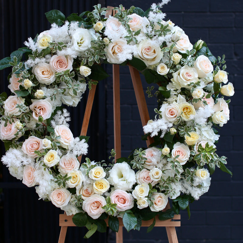 Funeral wreath - Loving Tribute bouquet same-day delivery Honolulu