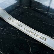 Memorial Ribbon - premium fresh floral arrangement same-day delivery Los Angeles