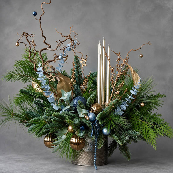 Midnight Pine Christmas Centerpiece