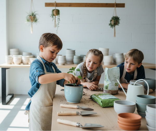 Plant-a-pot Workshop - fresh plant delivery in Los Angeles by Pink Clover