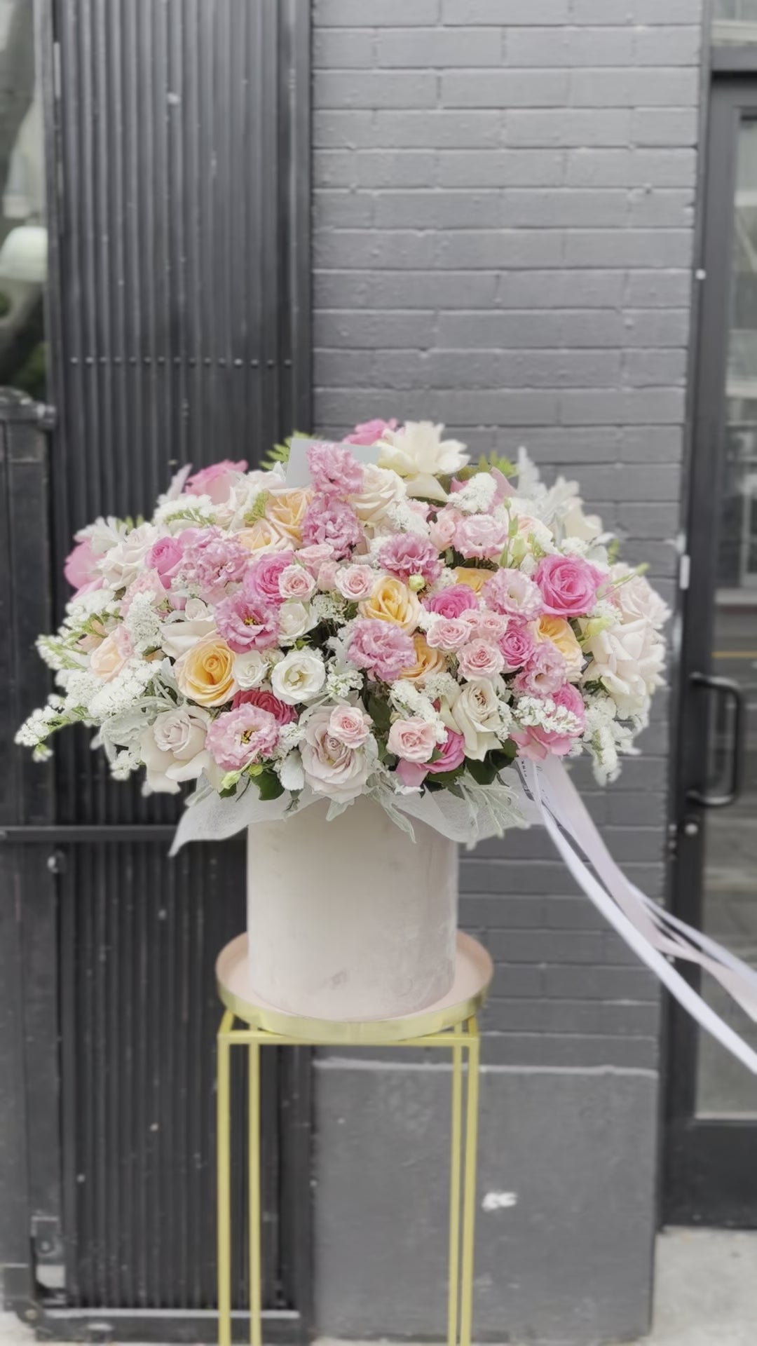 Soft pastel floral arrangement in gentle pinks, ideal for romantic gestures and sentimental occasions.