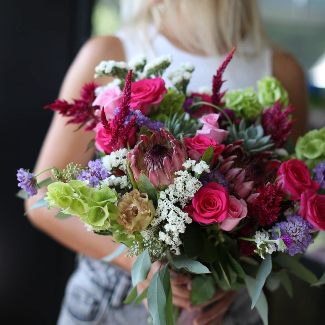 Eden - premium pink bouquet same-day delivery Los Angeles