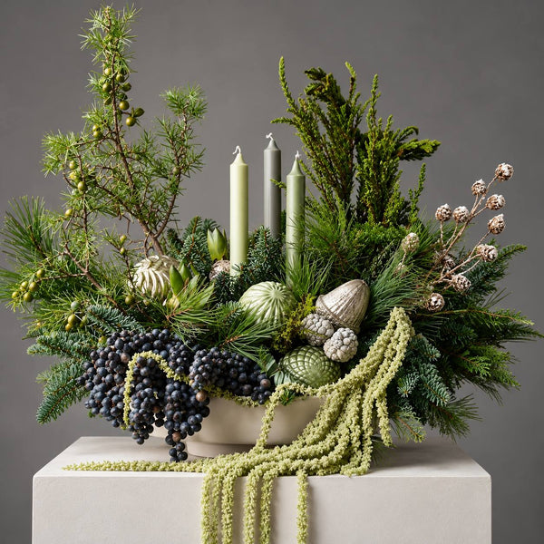 Sage Forest Christmas Centerpiece