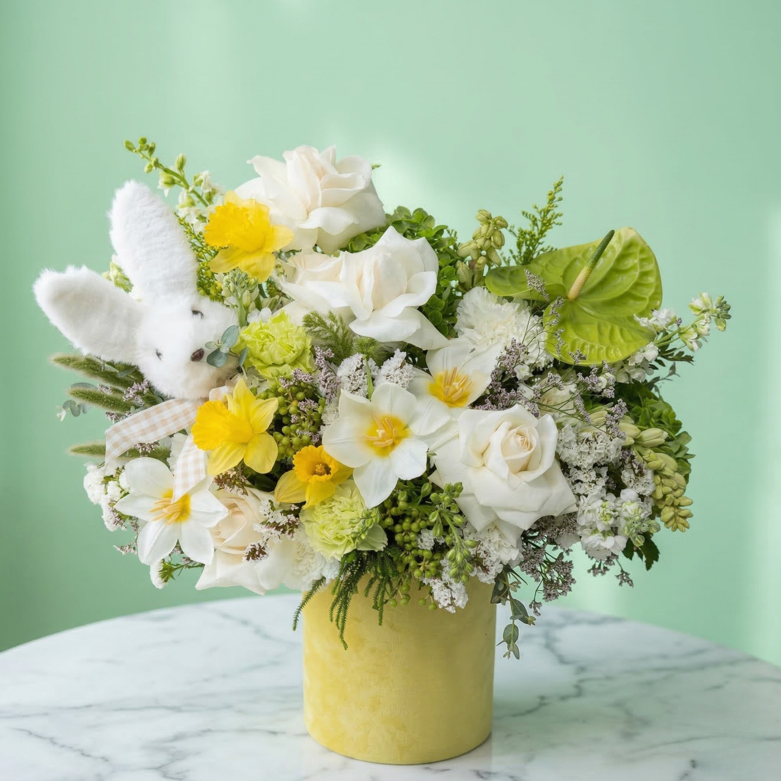 Spring Bunny - Flower Delivery LA | Pink Clover