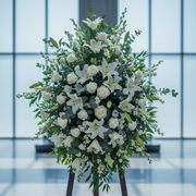 White Grace close-up detail - white floral arrangement from Pink Clover LA