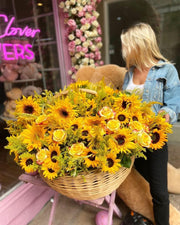 Katrina roses sunflowers same-day delivery San Francisco