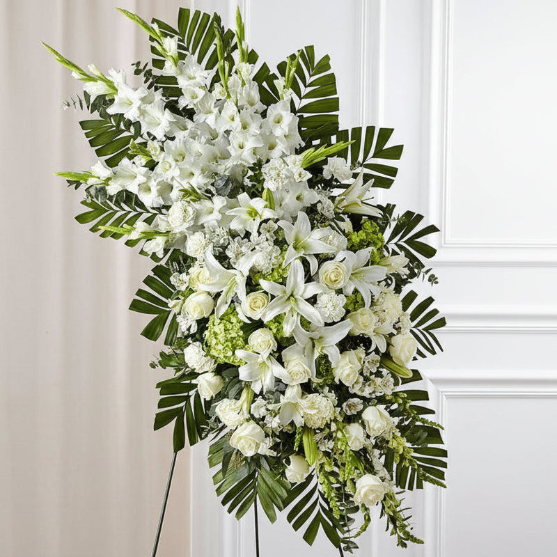 Sympathy spray bouquet same-day delivery San Francisco