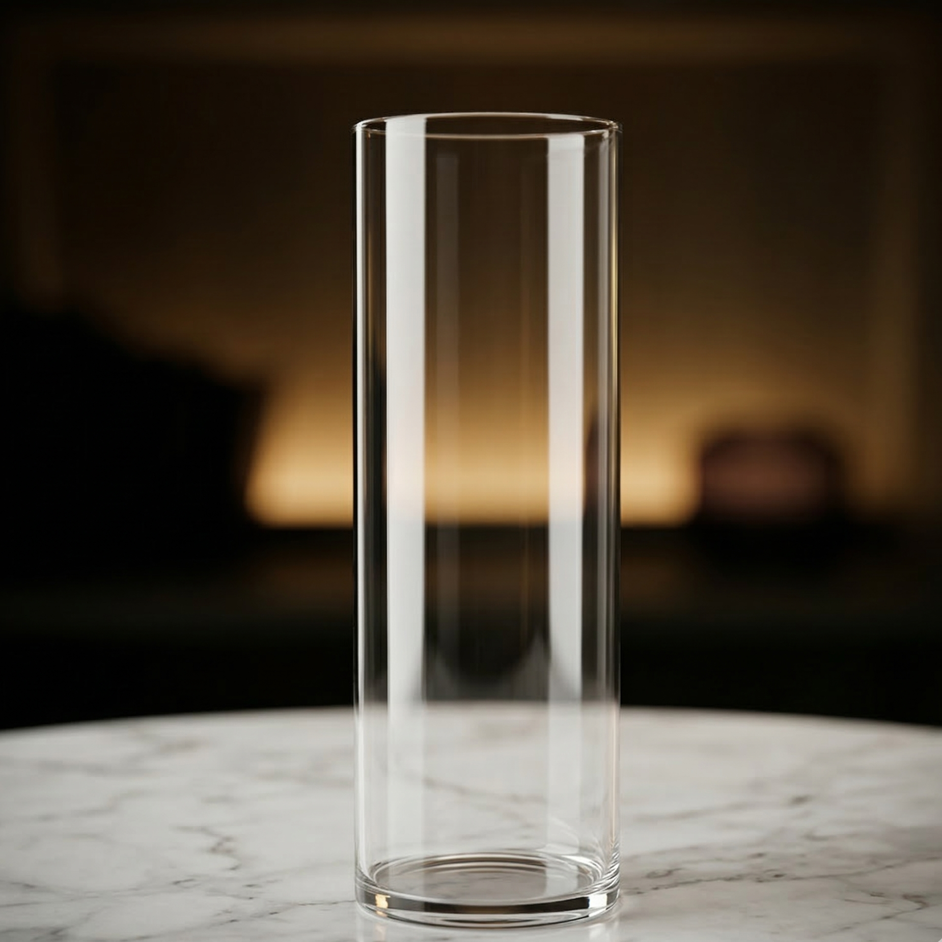 Tall Glass Vase① Tall Glass Vase | Pink Clover