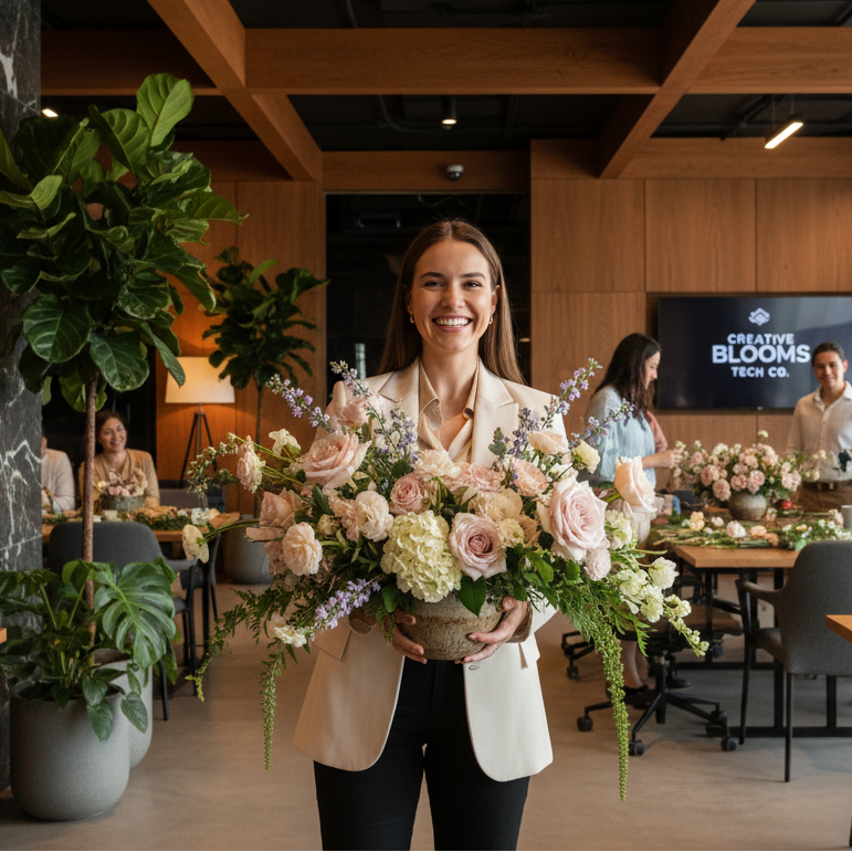 Tech Team Workshop - fresh floral arrangement delivery in Los Angeles by Pink Clover