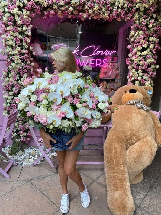 Tulsa phalaenopsis orchids pink roses same-day delivery San Francisco