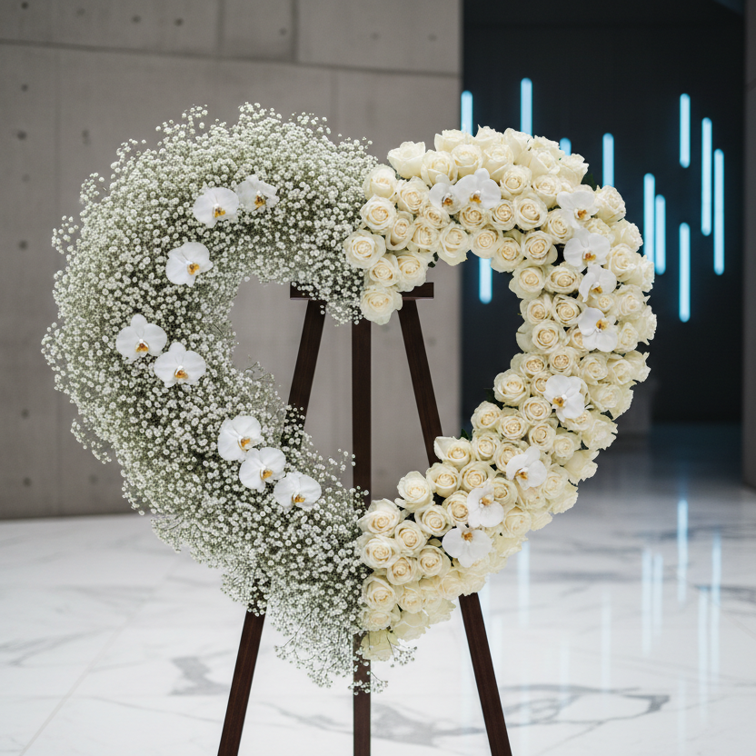 Unity Heart - fresh floral arrangement delivery in Los Angeles by Pink Clover
