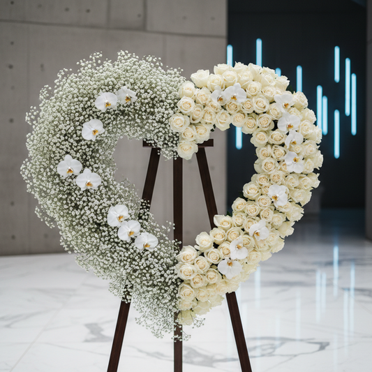 Unity Heart - fresh floral arrangement delivery in Los Angeles by Pink Clover