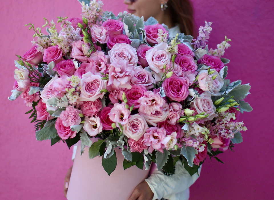 Pink Clover luxury flower arrangement, Ventura flower delivery