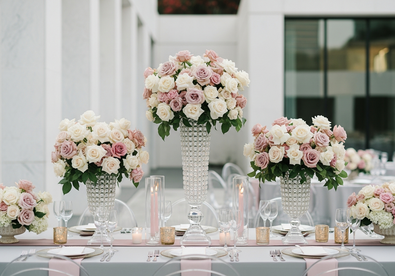 wedding page mc centerpieces