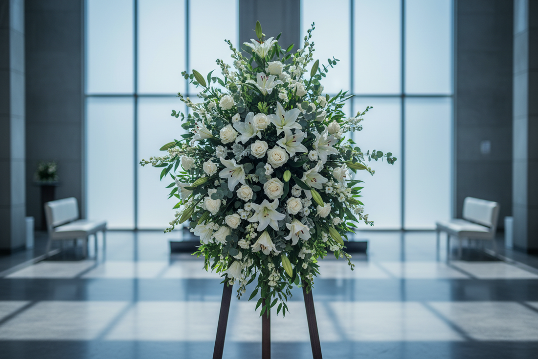 White Grace - premium white floral arrangement same-day delivery Los Angeles