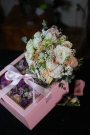 Classic close-up detail - white bouquet from Pink Clover LA