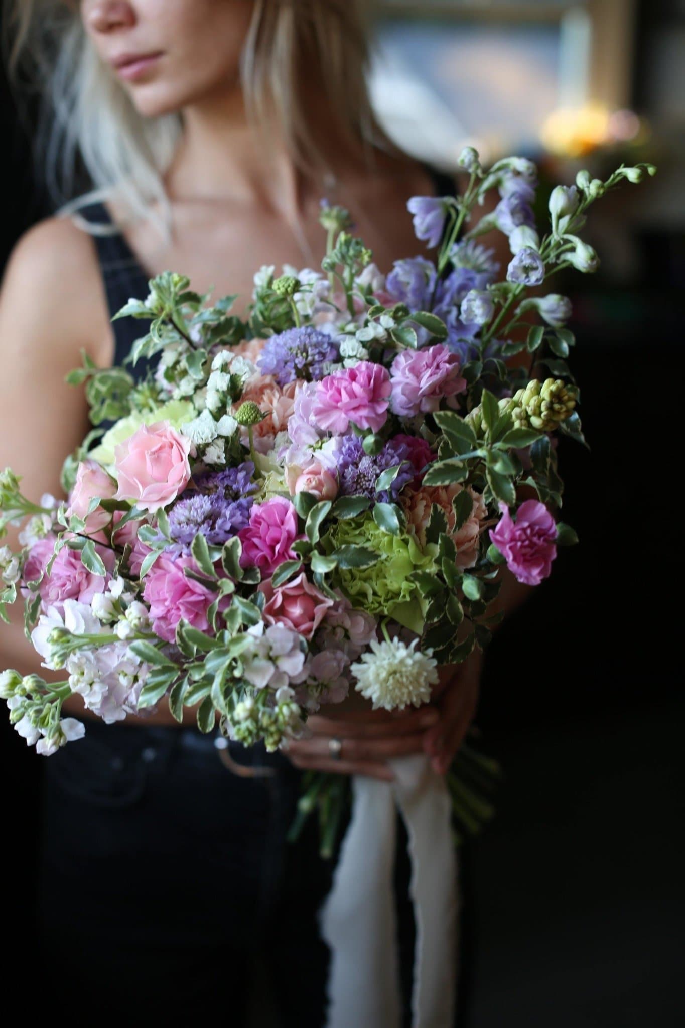 Cristal close-up detail - fresh bouquet from Pink Clover LA