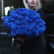 Handcrafted Blue Roses bouquet with richly colored petals and delicate textures, presented for a refined and memorable look
