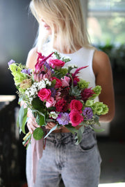 Eden close-up detail - pink bouquet from Pink Clover LA