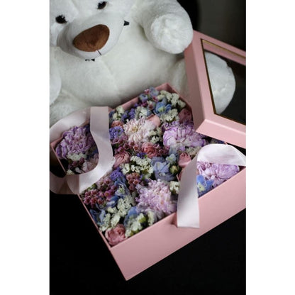 Flowers in a Box photo 8 - pink flower box Pink Clover Los Angeles